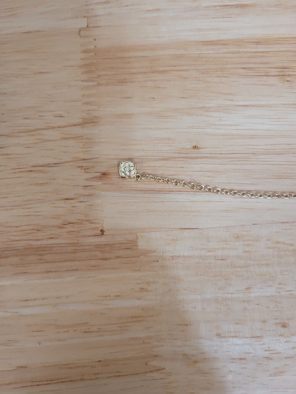 Kendra Scott Beaded Strand Gold Necklace w/ Multi-Color Petite Stone Drops - Picture 3 of 3